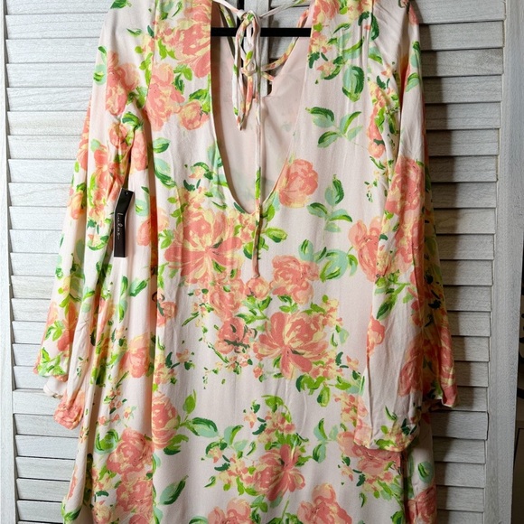Lulu’s Floral Print Mini Dress. NWT. Size Large - Picture 7 of 10